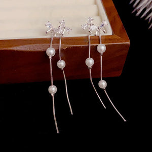 Tassel Bow Shaped Earrings Stylish Jewelry