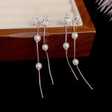 Tassel Bow Shaped Earrings Stylish Jewelry