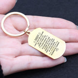 Father Keychain Stainless Steel Keyring Daddy To Be Gift