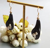 Calla Lily Goldstone Pearl Earrings
