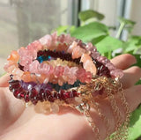 Peridot Green Quartz Crystal Bracelet Fine Jewelry Lady