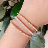 Real Freshwater Pearl Bracelet 2-3mm Mini Button Bangle