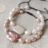 100% Real Freshwater Pearl Bracelet for Women