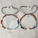 Gemstone Freshwater Pearl Bracelet with Amethyst Charm