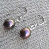 Real Freshwater Pearl Dangle Earrings Wedding Jewelry