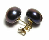 11mm Freshwater Pearl Stud Earrings S925 Silver