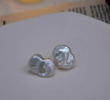 Baroque Freshwater Pearl Stud Earrings