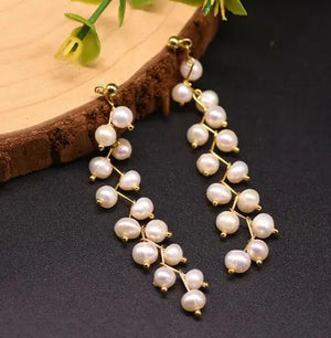 Pink Freshwater Pearl Stud Earrings S925 Silver Fine Jewelry