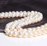 9-10mm Natural Freshwater Pearl Loose Beads for DIY Jewelry Making