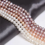 Pink Lavender Natural Freshwater Pearl Loose Beads 4mm