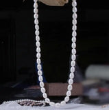 7-8MM Freshwater Pearl Necklace for Women Wedding Bridal