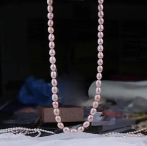 7-8MM Freshwater Pearl Necklace for Women Wedding Bridal