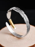 Vintage Goro Takahashi Silver Feather Bracelet for Men