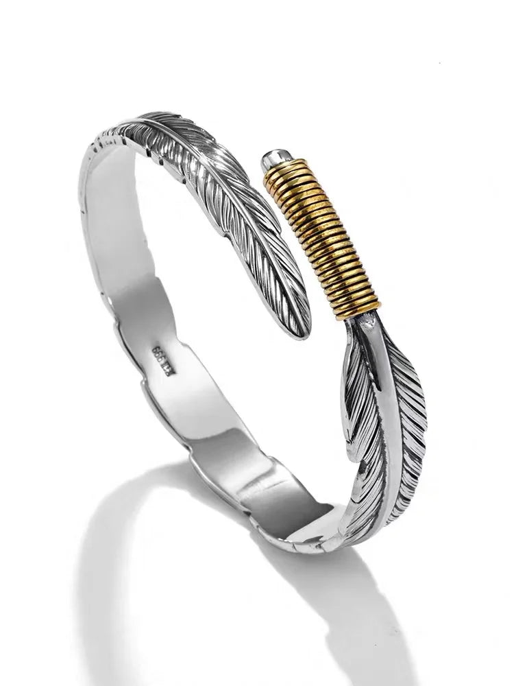 Men's Vintage Goro Takahashi Open Silver Bracelet