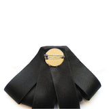 Pearl Crystal Pendant Bow Tie Brooch