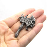 Fierce Skull Pendant Stainless Steel Mens Pendant