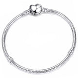 Solid 925 Silver Snake Chain Bracelet for Women DIY Jewelry Making
