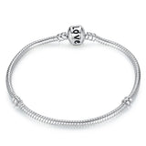 Solid 925 Silver Snake Chain Bracelet for Women DIY Jewelry Making