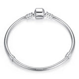 Solid 925 Silver Snake Chain Bracelet for Women DIY Jewelry Making