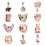 925 Silver Charm Beads Pendant Jewelry for Women