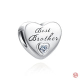 Wife Family Pendant Charms for Silver Bracelet