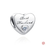 Wife Family Pendant Charms for Silver Bracelet