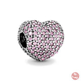 Flower Buckle Clip Charm Bead for Sterling Silver 925 Bracelet