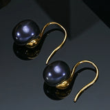 AAAA Freshwater Pearl Earrings Pink Purple 8-9mm