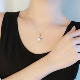 Sterling Silver Hollow Stars Pendant Necklaces