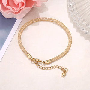 DIY Pearl Crystal Chain Bracelet for Men Women