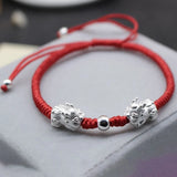 Real S990 Silver Pixiu Baby Bracelet 6.3inch
