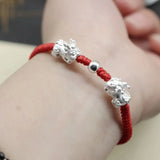 Real S990 Silver Pixiu Baby Bracelet 6.3inch