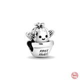 925 Silver Tiger Squirrel Bear Charms Pendant DIY Bracelet