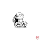 925 Silver Tiger Squirrel Bear Charms Pendant DIY Bracelet