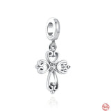 925 Silver Bead Fit Bracelet, Kitchen Pendant Dumbbell Charms Women Jewelry