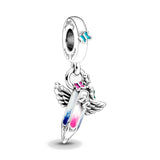 925 Sterling Silver Future Crayon Charm Bracelet Bead for Women Berloque