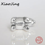 925 Sterling Silver Bull Terrier Charms Beads for European Bracelets