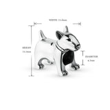 925 Sterling Silver Bull Terrier Charms Beads for European Bracelets