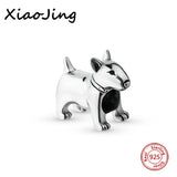 925 Sterling Silver Bull Terrier Charms Beads for European Bracelets
