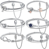 Pandora Safety Chain Charm Bracelet DIY Jewelry
