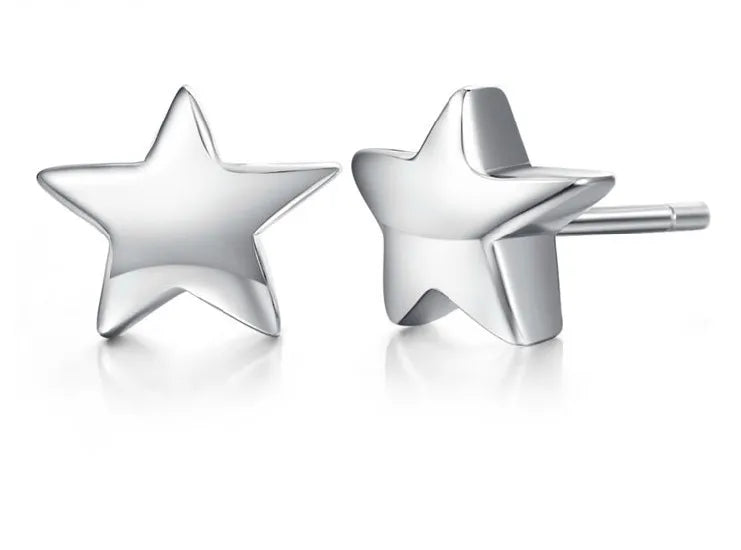 5* Silver 925 Ear Studs Nose Earring Pin 20pcs/box