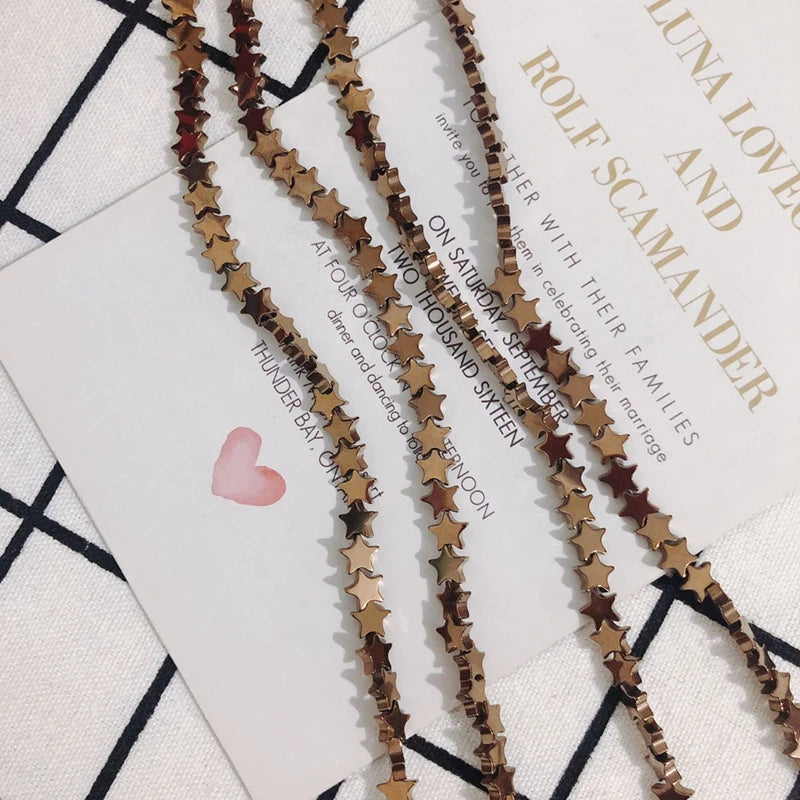 Star Gallstone DIY Earrings Necklace Bracelet Jewelry Material