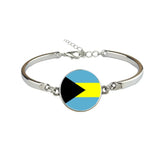 Antigua & Barbuda Austria Australia Barbados Bahamas Flag Gem Bracelet