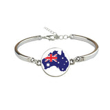 Antigua & Barbuda Austria Australia Barbados Bahamas Flag Gem Bracelet