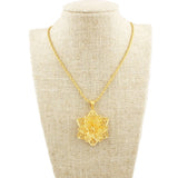 Flower Design Pendant Necklace for Women Girls