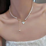 Flower Fairy Minority Choker Pearl Tassel Necklace Girl