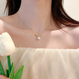 Flower Fairy Minority Choker Pearl Tassel Necklace Girl