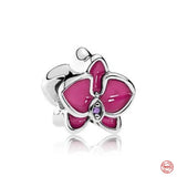 Flower Fairy Pendant Charm Rainbow Bead 925 Bracelet Women Jewelry Gift