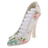 Flower High-heel Shoe Ring Display Jewelry Stand Holder