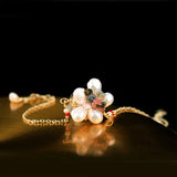 Multicolor Stone Bracelet Women Chain Bracelets Freshwater Pearls Jewelry